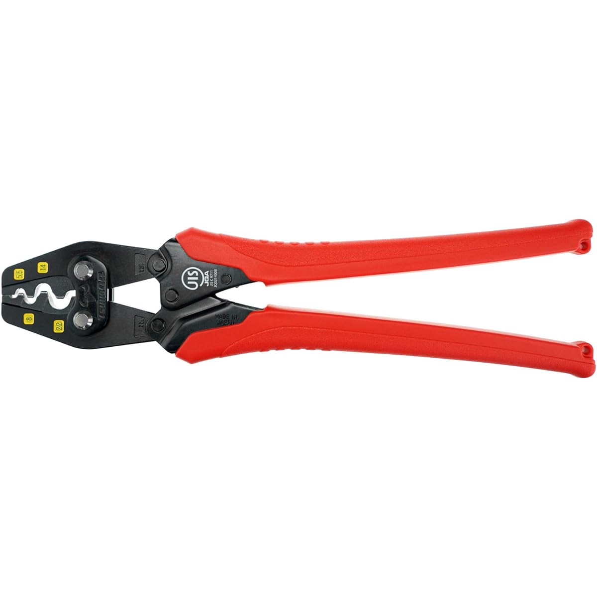 Tusnoda Crimping Tool for Bare Terminals and Sleeves 5.5/8/14/22 TP-22