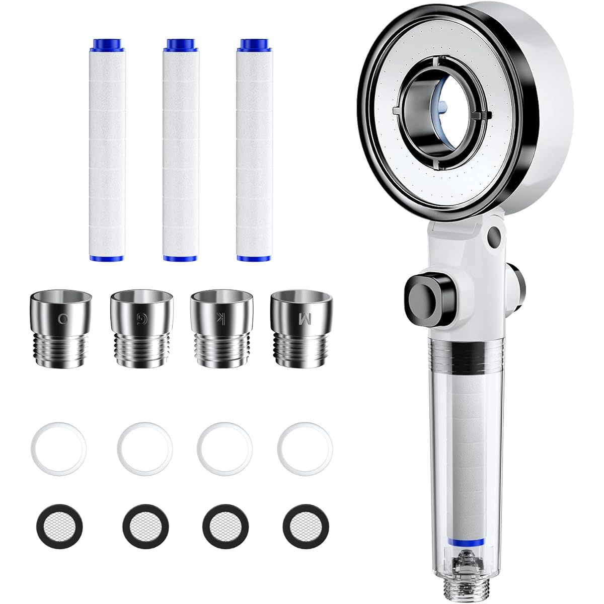 Shower Head, Water Saving, Chlorine Removal, Handheld Shower, Double Layer Water Purification & 80% Water Saving, Water Purification Shower, Showerhead, High Water Pressure, Mist, High Cleaning Power,