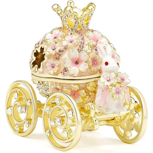 [PIEARTH] PIEARTH Sakura Carriage Jewelry Box with Ring Pillow
