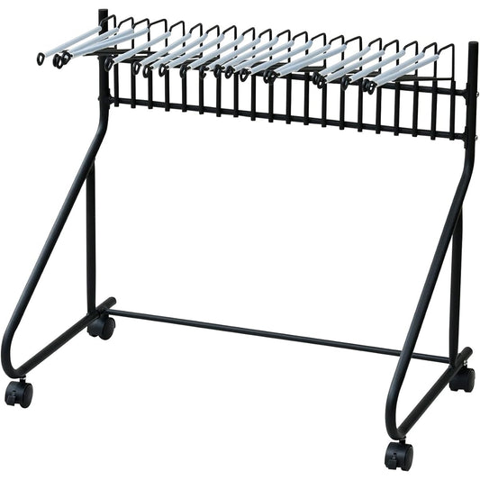 [Yamazen] Slacks Hanger with Casters, 20 pieces, Easy to put in and take out, Non-slip, Easy to choose, Width 73.5 x Depth 43.5 x Height 66.5cm, Slacks Hanger Rack, Assembly Product, Black RSL-20(BK4)