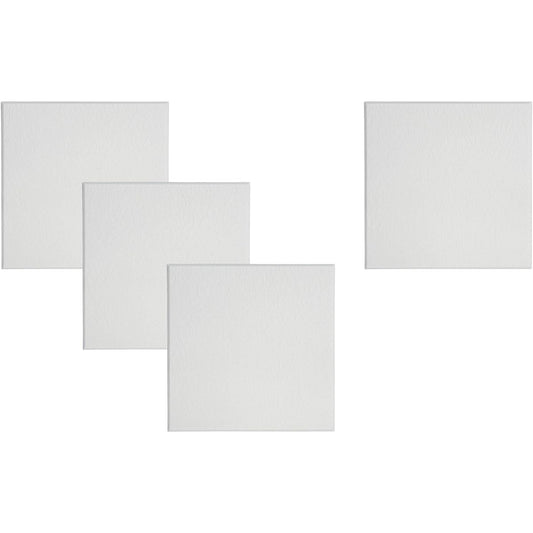 Hikari Co., Ltd. Sound Absorption Color Hard Felt Board with Chamfered Pattern White 400 x 400 mm Set of 4
