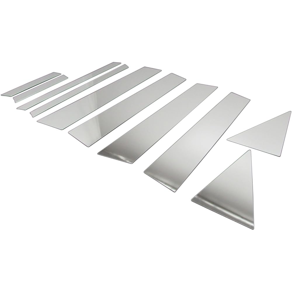 BRIGHTZ Prius α ZVW40W ZVW41W Super Mirror Stainless Plated Pillar Panel Useful 10PC [PIL-SIL-312] Prius α Alpha Alpha Alpha 6505