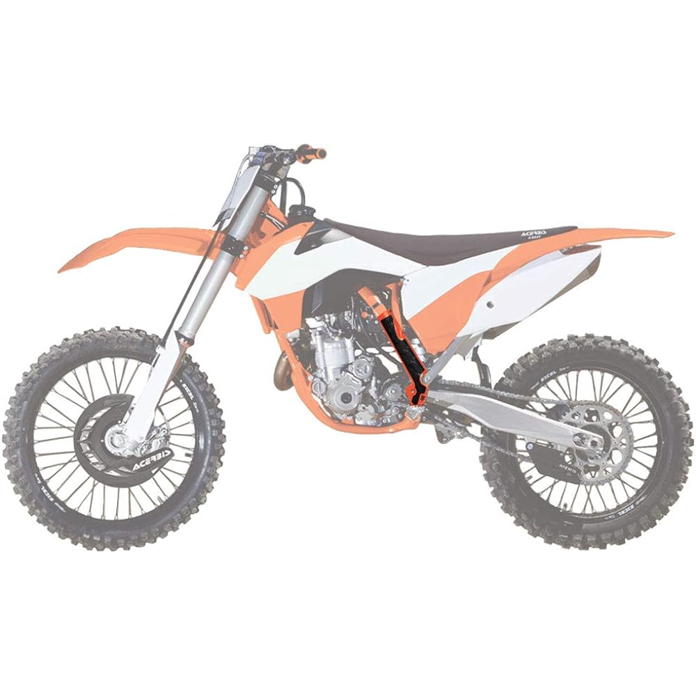 Acerbis X-GRIP Frame Guard Orange/Black-Compatible: KTM 250 SX 2013-2016