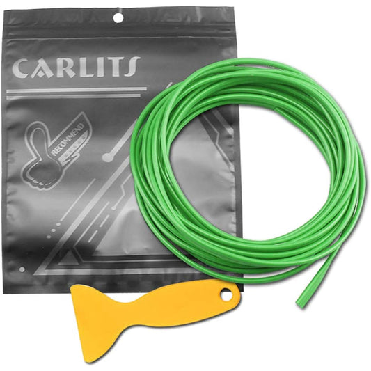 Auto Parts Club Automonarch Carlits Car Interior Molding Trim 3D 5 -meter Line Sticker Green Color Film DIY Car Exterior Decoration Molding Trim Strip Line (Green)