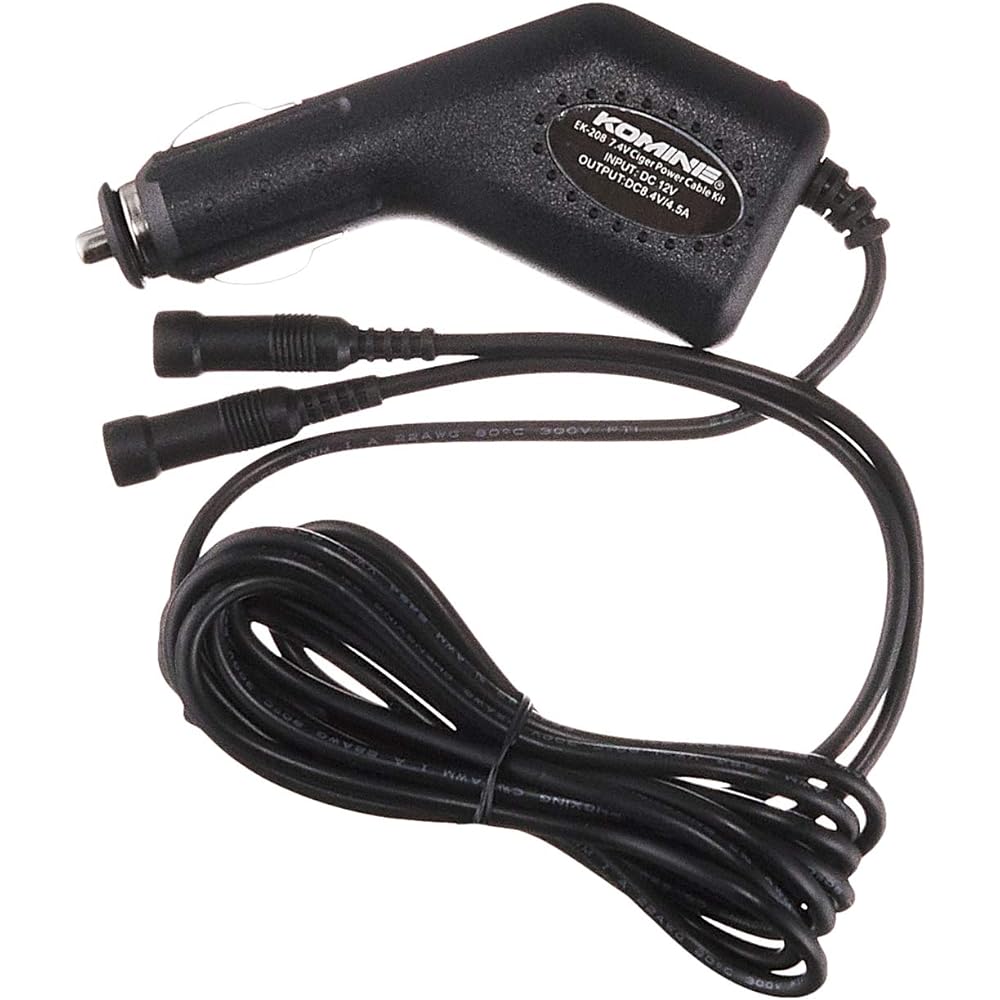 Komine Bike Cigar Power Cable Kit 7.4V 08-208 EK-208