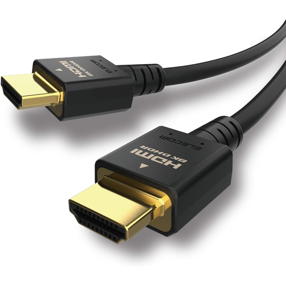 ELECOM HDMI 2.1 Cable Ultra High Speed 3m [Ultra High Speed HDMI Cable Certified Product] 8K(60Hz) 4K(120Hz) 48Gbps Ultra High Speed [PS5 / PS4 Nintendo Switch Compatible] 7680×4320 eARC VRR Black Black
