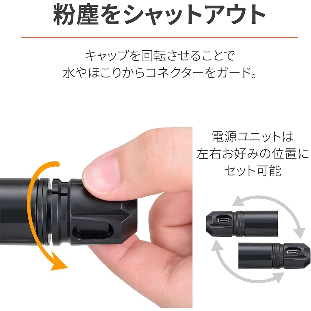 Daytona Motorcycle USB Power Supply & Clamp Bar USB-C PD3.0 Compatible Rapid Charging 18W iPhone/Android Compatible Mirror Clamp Multibar USB Power Supply Short 100mm 17675