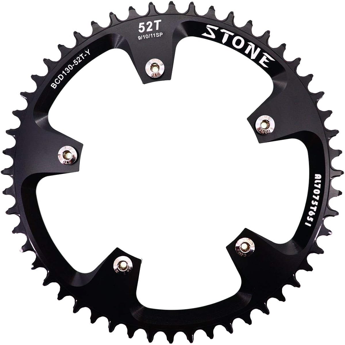 Stone Round Chainring 130BCD 38 Teeth - 60 Teeth Narrow Wide Road Bike Folding Bicycle