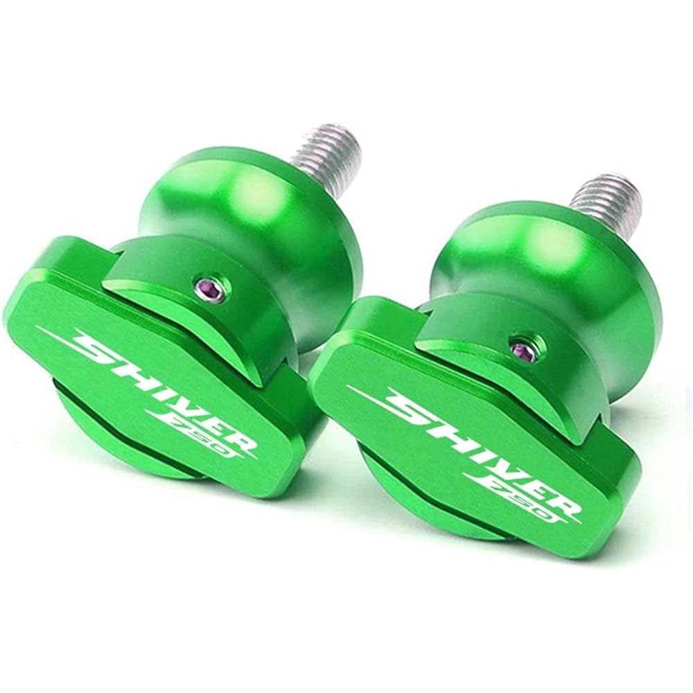 DEMUR Motorcycle Accessories Frame Stand Screw Swing Arm Spool Slider M6 Fit Aprilia Shiver 750 SL750 2007-2014 2015 Swing Arm Slider Spool (Size : Green)