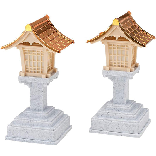 Buddhist Altar Shop Takita Shoten Kasuga Lantern (Copper Roof) LED Cordless (Pair) Height 15.5cm x Roof Width 8.2cm◆Indispensable tools for altars (shrines), shrines, and offerings in front of the shrine [Certificate issued by Takita Shoten included]