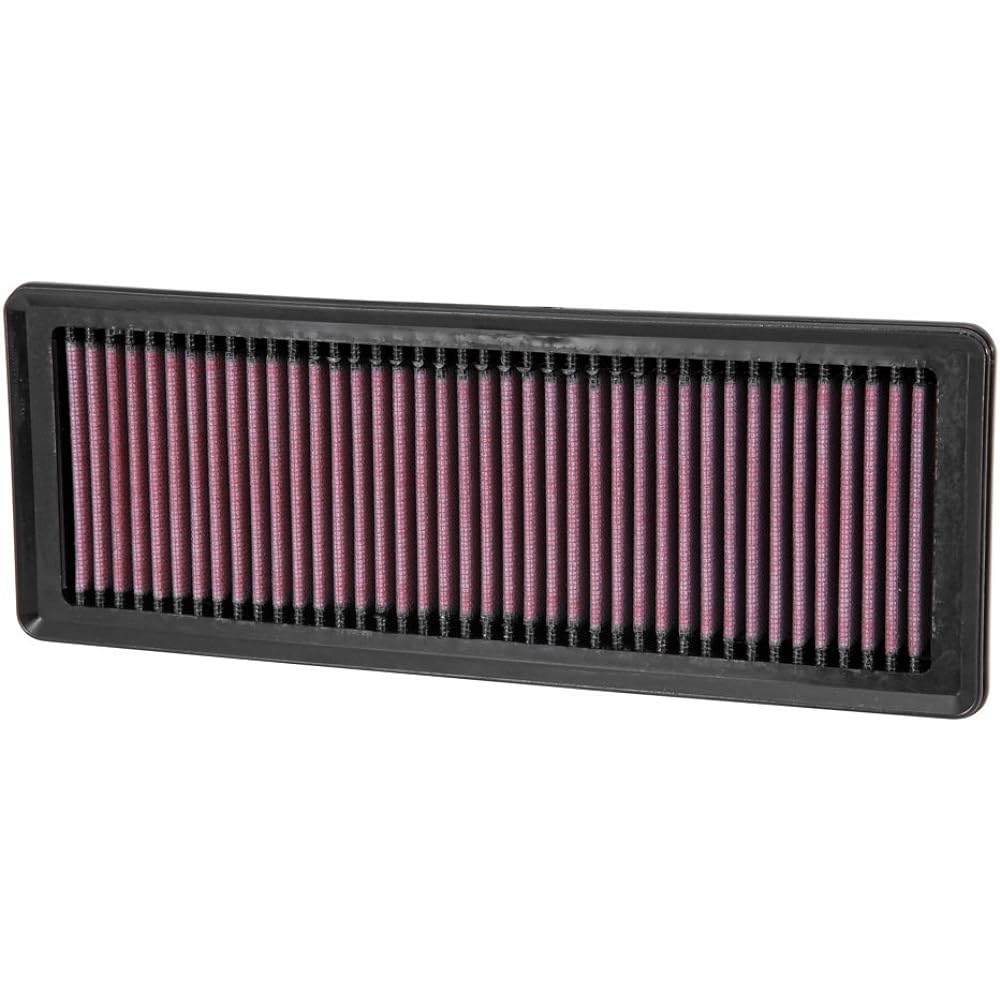 [Parallel imports] K & N engine air filter repeatedly used 75000 miles Each cleaning and washing premium replacement air filter 2012-2017 FIAT (500, abalth) compatible 33-2487