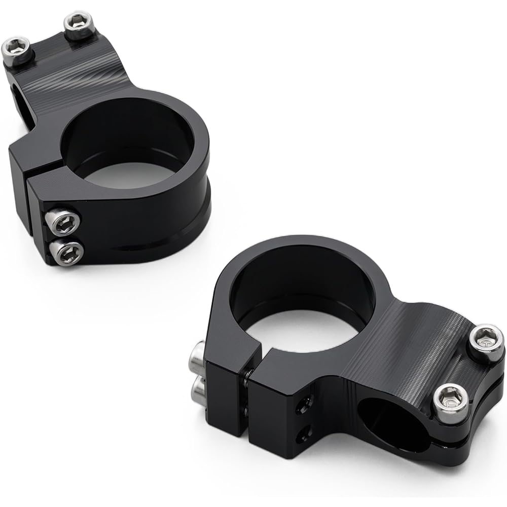 Daytona Machined Separate Handle Clamp Left and Right Set Fork Diameter φ41mm Black 69451