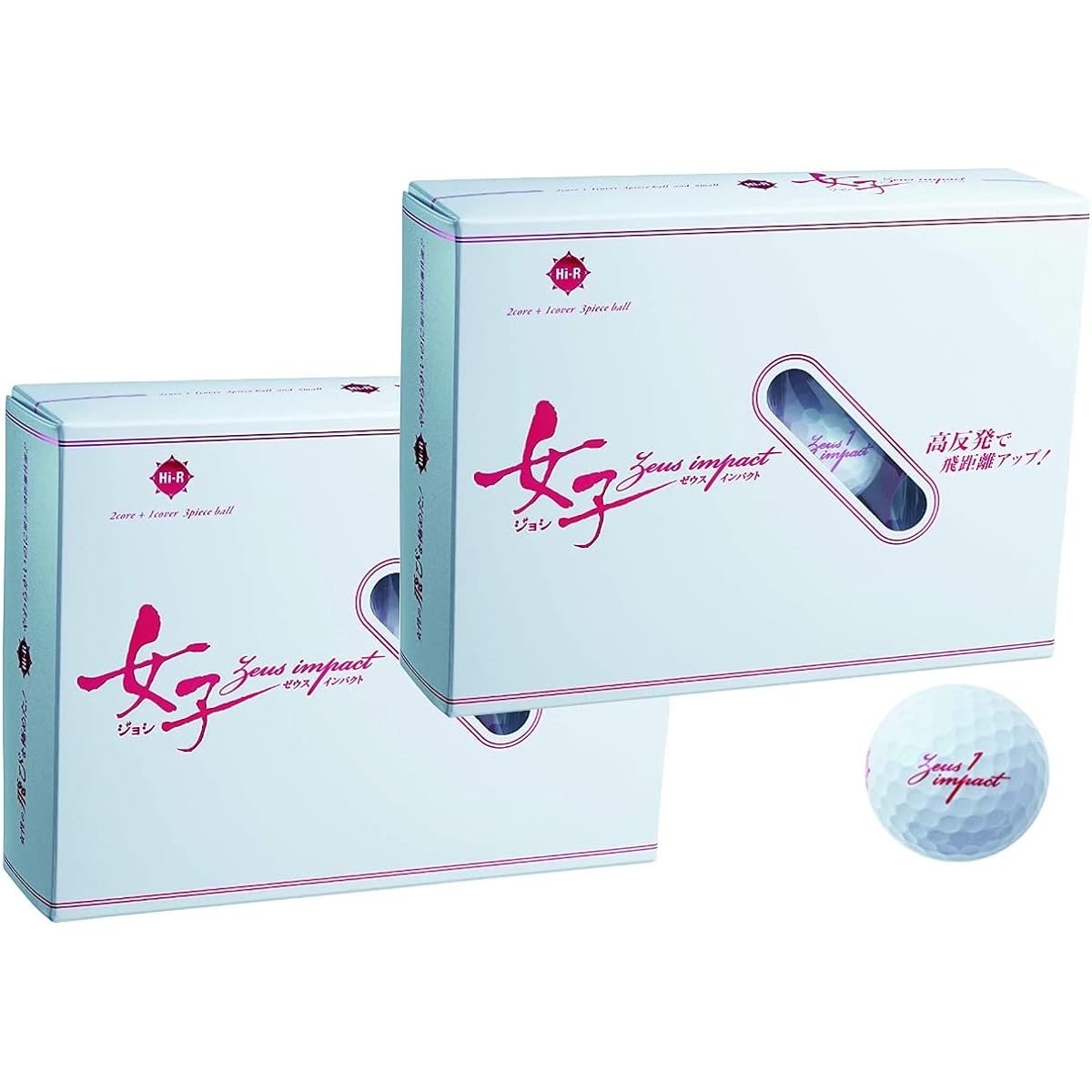 Kasco Golf Ball Zeusimpact Women's 2 Women's High Repulsion