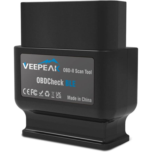 Veepeak iOS & Android Bluetooth 4.0 Car Check Engine Light Code Reader OBDCheck BLE OBD2 Bluetooth Support Scanner Auto OBD II Diagnostic Scan Tool Support Torque OBD Fusion App Bluetooth for iOS & Android 4.0