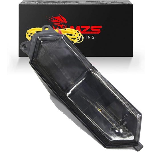 MZS Motorcycle Tail Light LED Integrated Turn Signal Blinker Smoke Lens Compatible with YZF R1 R1S R1M 2015-2019 | YZF R6 2017-2020 | YZF R7 2022-2023