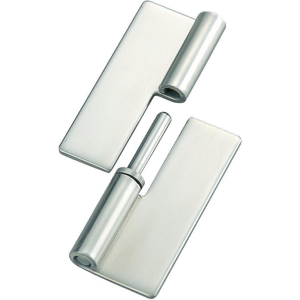 TRUSCO Stainless steel heavy weight insert/remove hinge, total length 100mm, left-hand use (1 set = 1 bag) TNH-100CL
