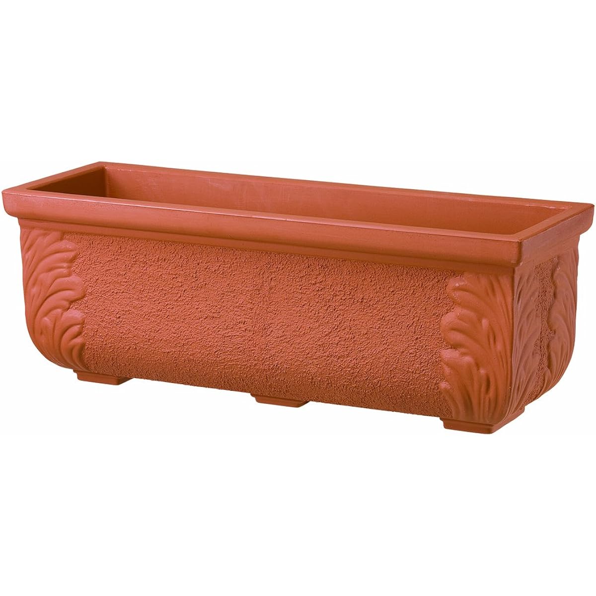 Daiwa Plastic Red Leaf Planter 86 Type 860 x 290 x H310 Brown