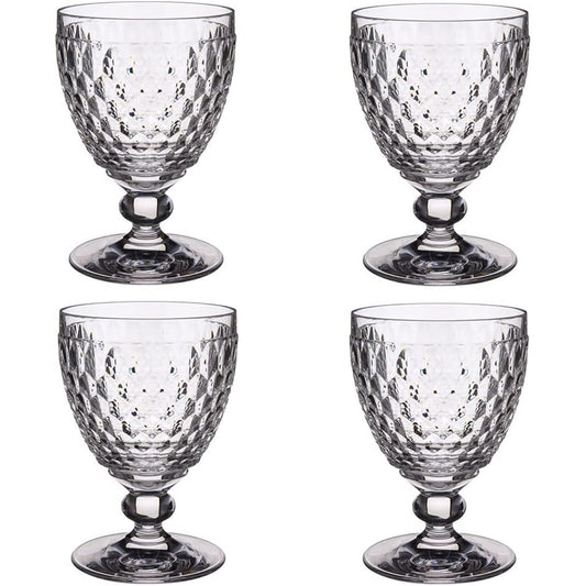 [Regular Imported Product] Villeroy & Boch Glass Set Boston Wine Glasses Clear 220ml Set of 4 Dishwasher Safe 11729900304P