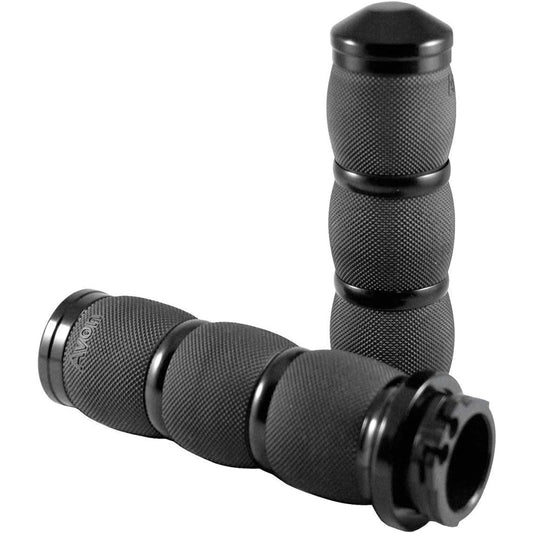 Avon Black Alumite H-D Throttle Slide Air Cushion Grip 1981-2011 HAR