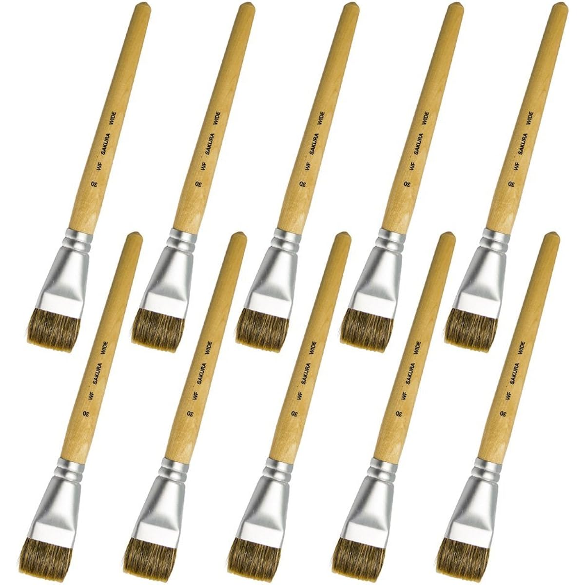 Sakura Crepas Paintbrush Wide No. 30 WF30(10) 10 pieces