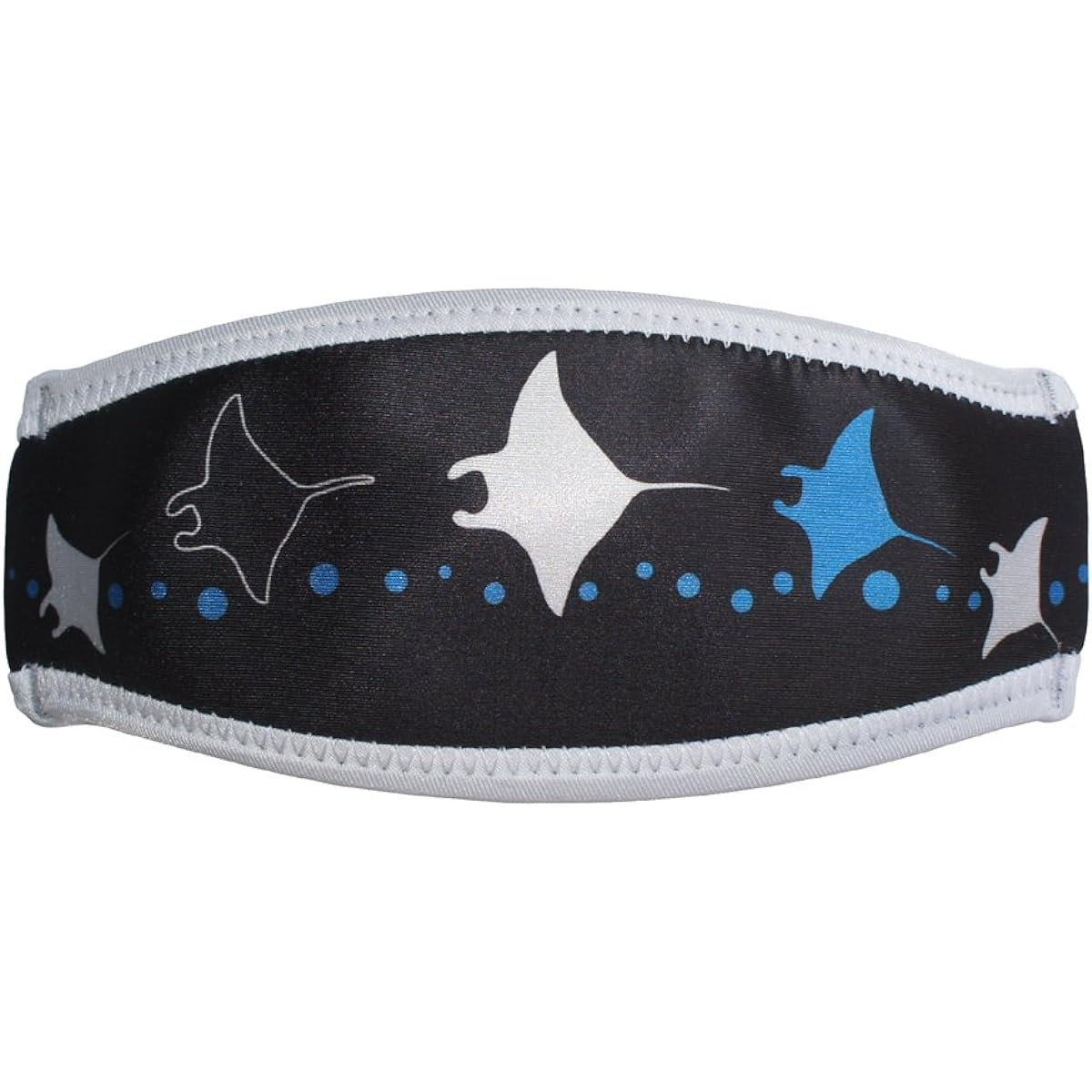 SeaCanary Snorkeling Diving Mask Strap Cover Manta Black