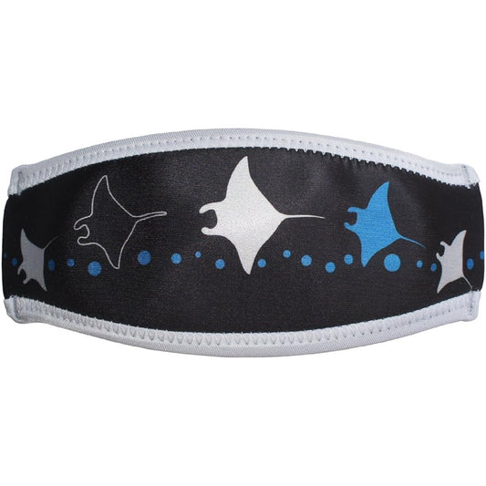 SeaCanary Snorkeling Diving Mask Strap Cover Manta Black