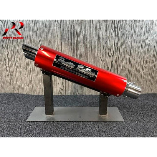 PRETTY General Purpose 50.8 Pi Anodized Silencer Type 3 Red