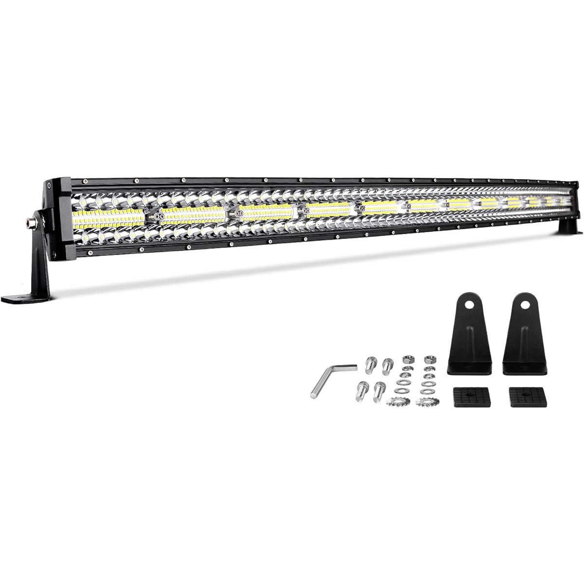 DWVO LED light bar 50 inch curve 720W 3 rows 45000LM upgrade chipset LED worklight off -road operation Fog lamp marineboat IP68