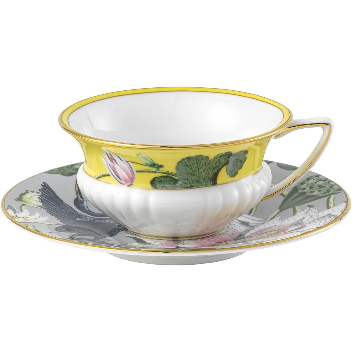[Regular Imported Product] Wedgwood Wanderlust Water Lily Tea Cup & Saucer 200ml Wedding Gift Present 1057268 Yellow