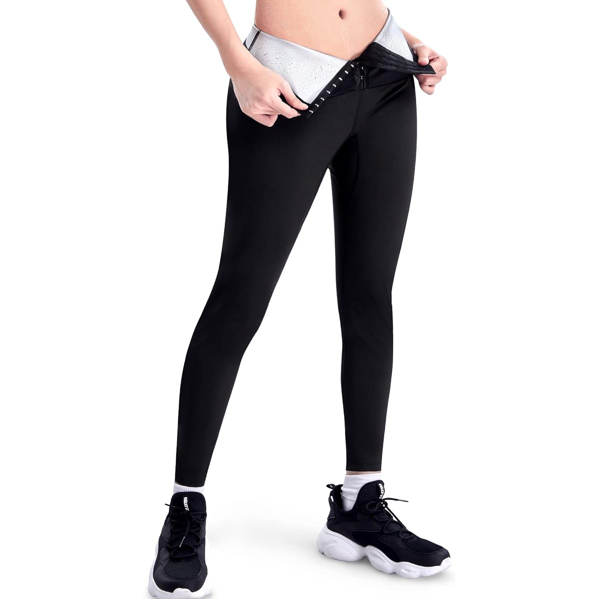 [CtriLady] Sauna Suit, Women's, Washable, Training Wear, Sportswear, Sauna Effect, Stretching, Walking, Running, Stylish, Training Wear, Tummy Tightening, Jogging, Spats, Stretchy