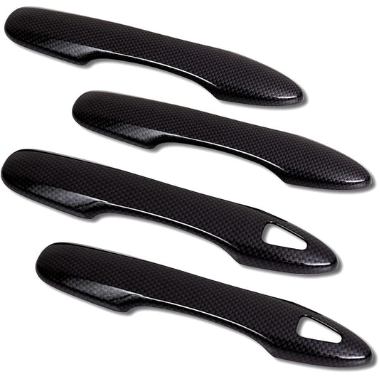 YOURS: Aqua Exclusive Door Knob Garnish 4PCS [Carbon Style] AQUA Toyota y37-027 [2] M