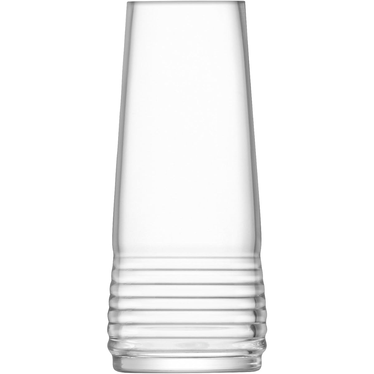 LSA Flower Vase Clear Height 22cm GROOVE G1498-22-171