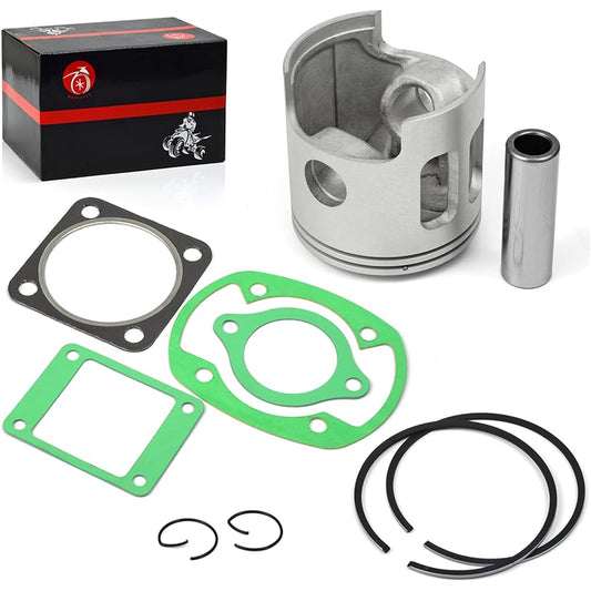 Oversize 0.5mm Piston Gasket Kit & Piston Ring for Yamaha G1 2 Cycle Gas Golf Cart 1978-1989