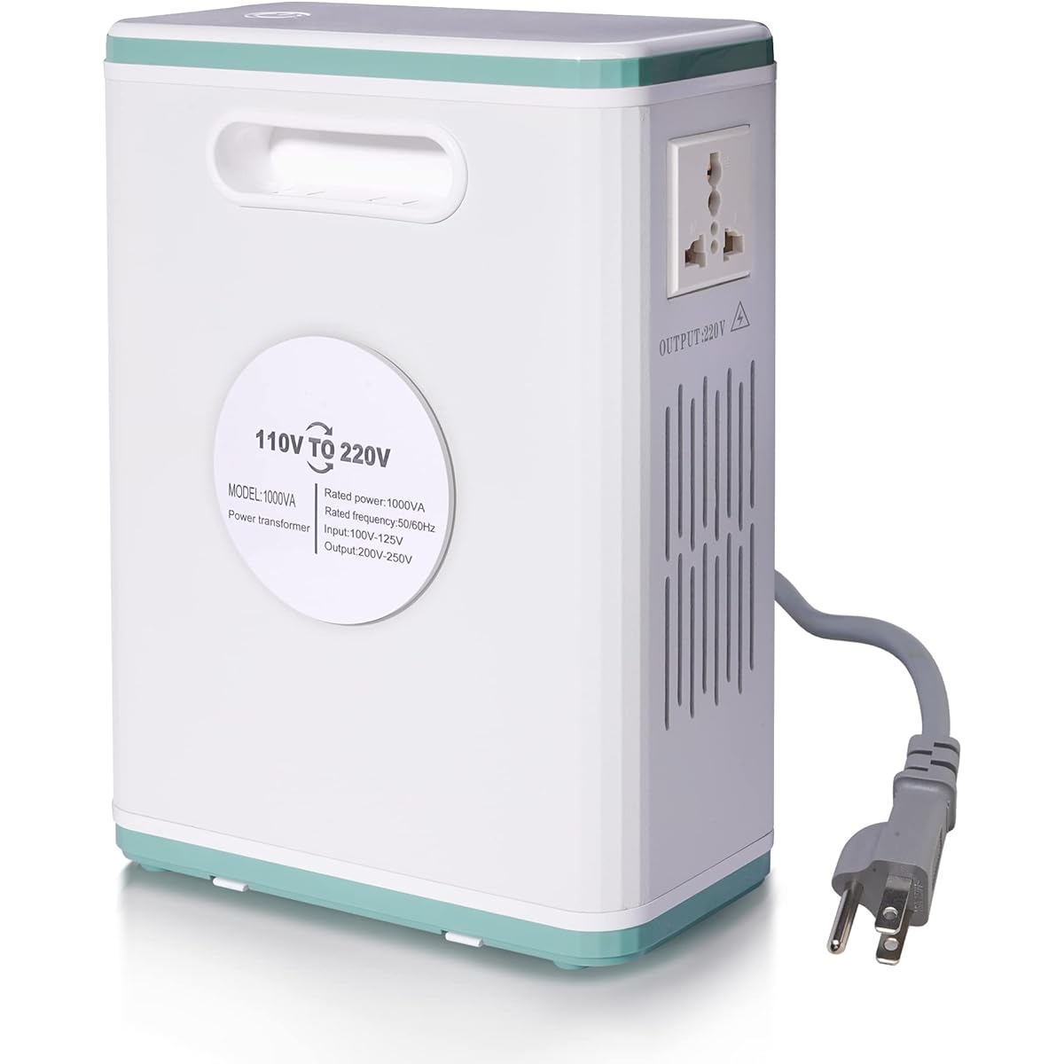 KLD Transformer 1000W Step-up Dedicated Transformer Portable Transformer Up Transformer Power Transformer Use Overseas Electrical Products in Japan Power Transformer 100V-200V /110-220V /125V-250V Step-Up Machine Built-in Pure Copper Ring Core Compact De