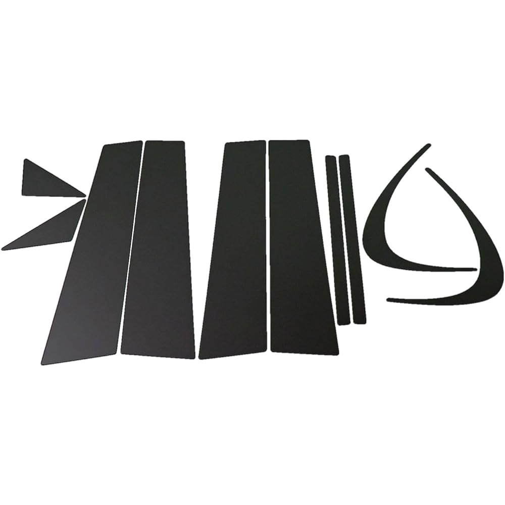 BRIGHTZ Lexus CT200h ZWA10 Super Mirror Stainless Steel Black Plated Pillar Panel Visor Useless 10PC [PIL-BLA-017] LEXUS CT200H CT200 11156