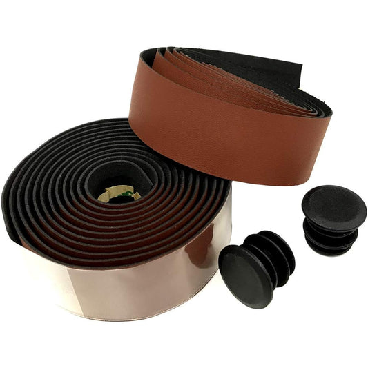 VELO Leather Bar Tape Brown 06-BROWN BT-VL-M001