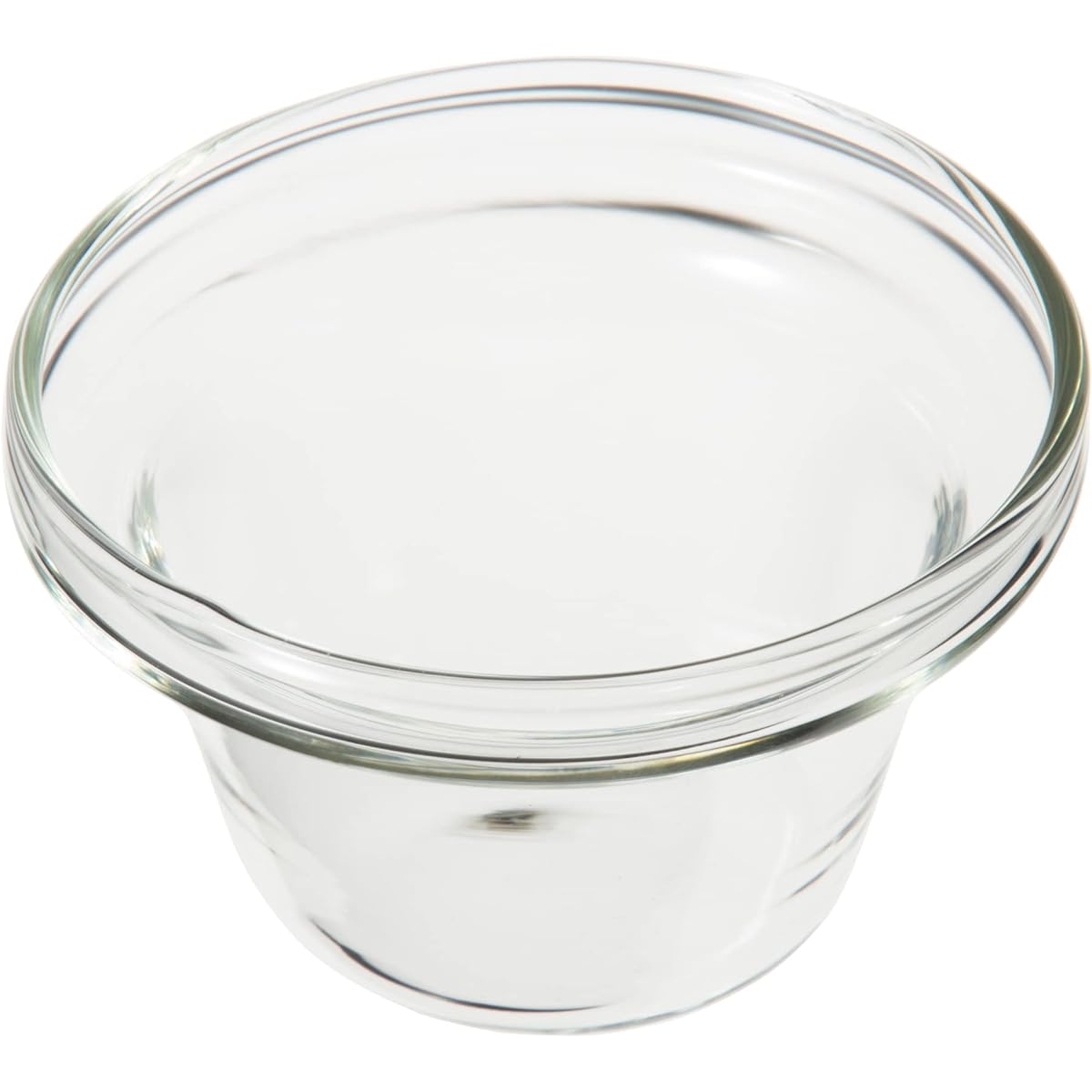 Toyo Sasaki Glass Small Plate Flower Ornament Mini Cup (Sold in Case) Clear 50ml 48 pieces TS44012