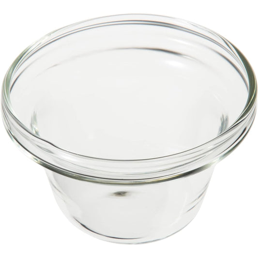 Toyo Sasaki Glass Small Plate Flower Ornament Mini Cup (Sold in Case) Clear 50ml 48 pieces TS44012