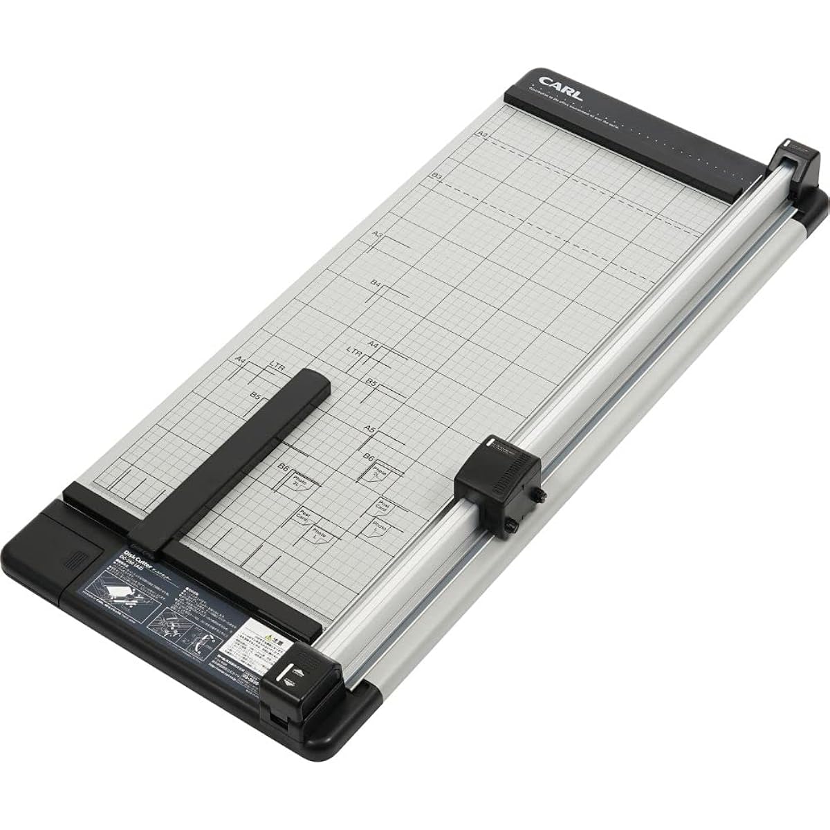 Carl Office Paper Cutting Machine Paper Cutter Compatible with A2 15 Sheets Cutting DC-250 Silver