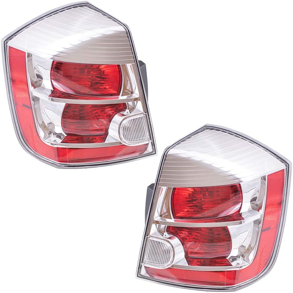 Autoandart replacement driver's seat and passenger seat with tail lamp chrome bezel 2007-2009 SENTRA 2655ET00B 26550ET00B