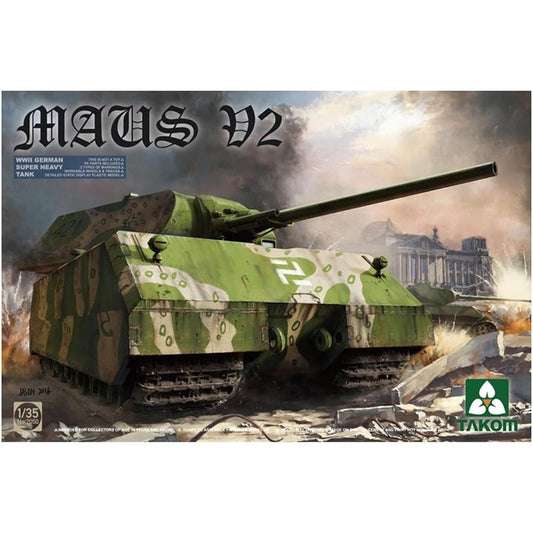 TAKOM 1/35 World War II German Super Heavy Tank Mouse V2 Plastic Model TKO2050