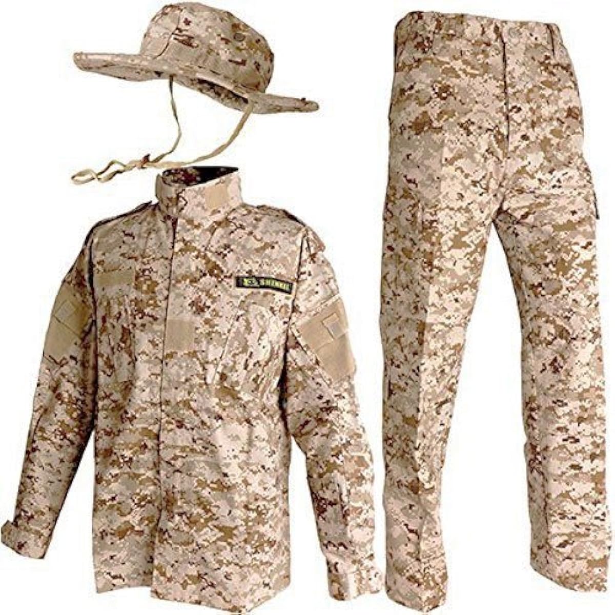 Camouflage top and bottom/Boonie hat set Desert Marpat Pixel Desert US size XL [Waist around 104cm] bdu-pb04-XL