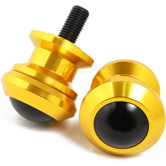 Motorcycle Swing Arm Bobbin Spool 10MM for NINJA300 NINJA250 Z300 Z250 Motorcycle CNC Swing Arm Spool Stand Screw Slider (Color: Gold)
