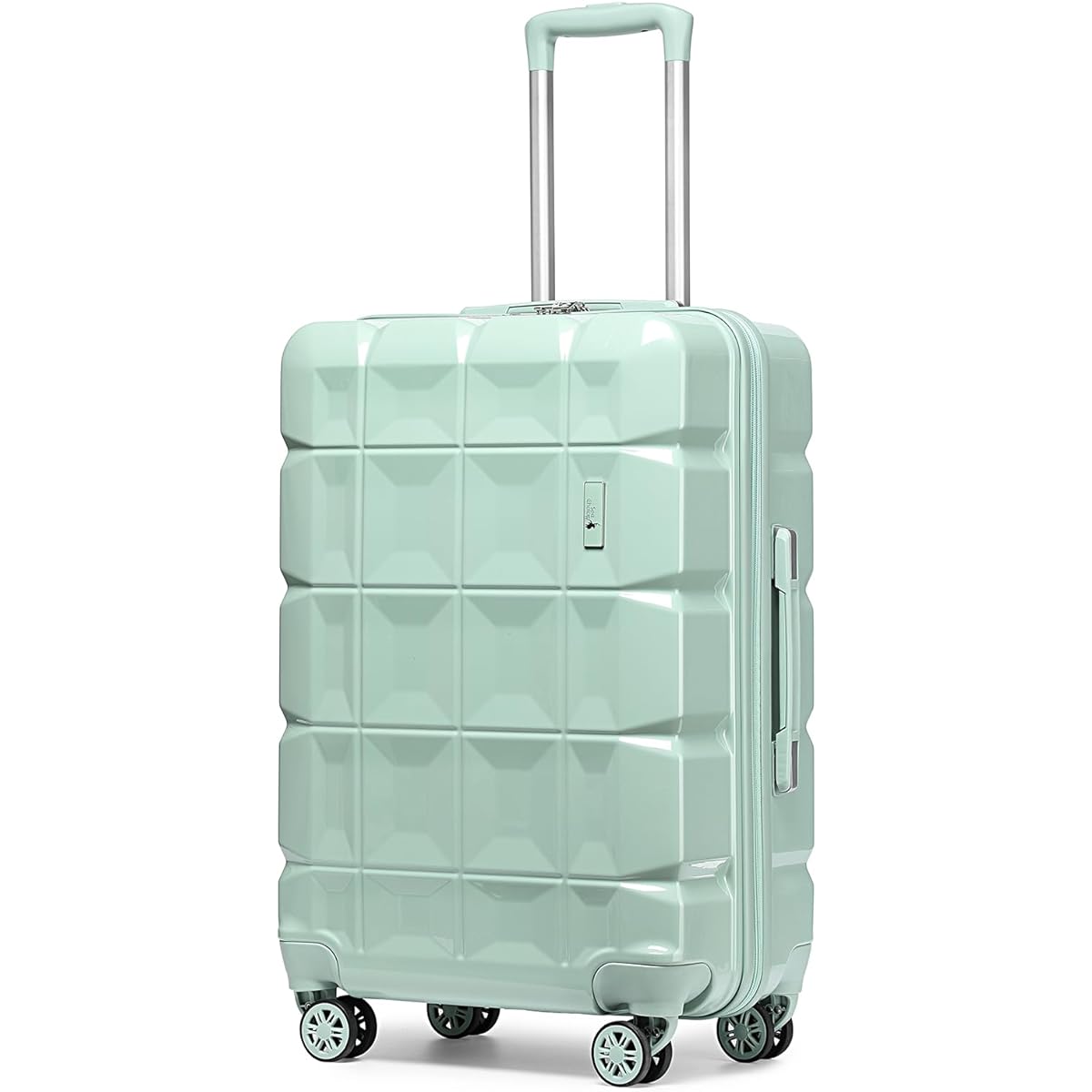 [Sea choice] Suitcase, Carry Case, Carry-on, 360 Degree Rotation, Quiet Double Casters, Equipped with TSA Roke, Carry Bag, Zipper, Ultra Lightweight, Zipper, Shockproof, Popular, Travel, Business, Small, Medium, Large, Mini Case Included (L Size, Line Gr