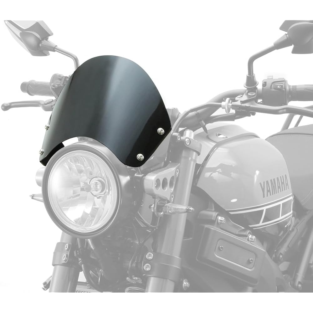 HURRICANE Front Visor CAFÉ Style Aluminum Black XSR900 HA6109 Screen