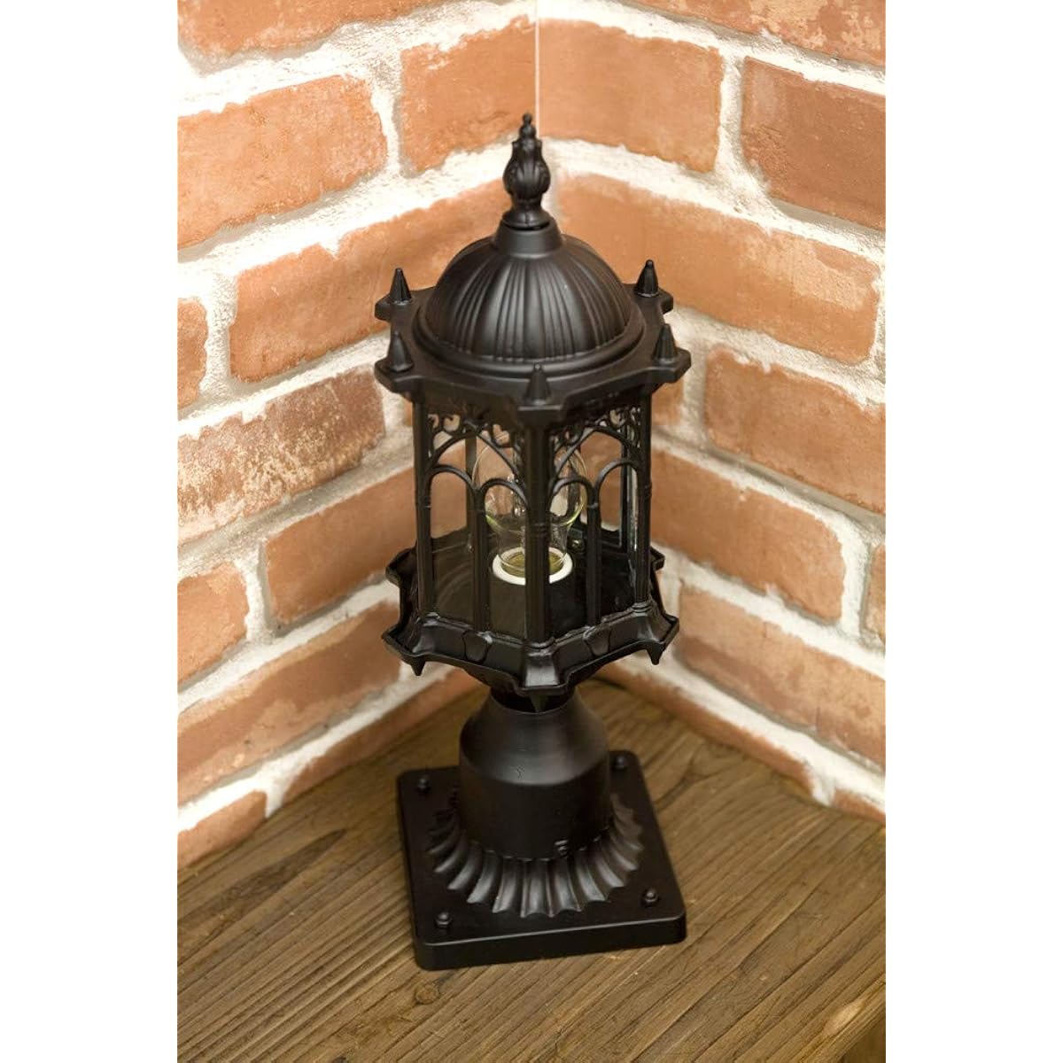 Outdoor light style antique style stand lamp black entrance lighting AZL-AL070070BL Black Shipping date