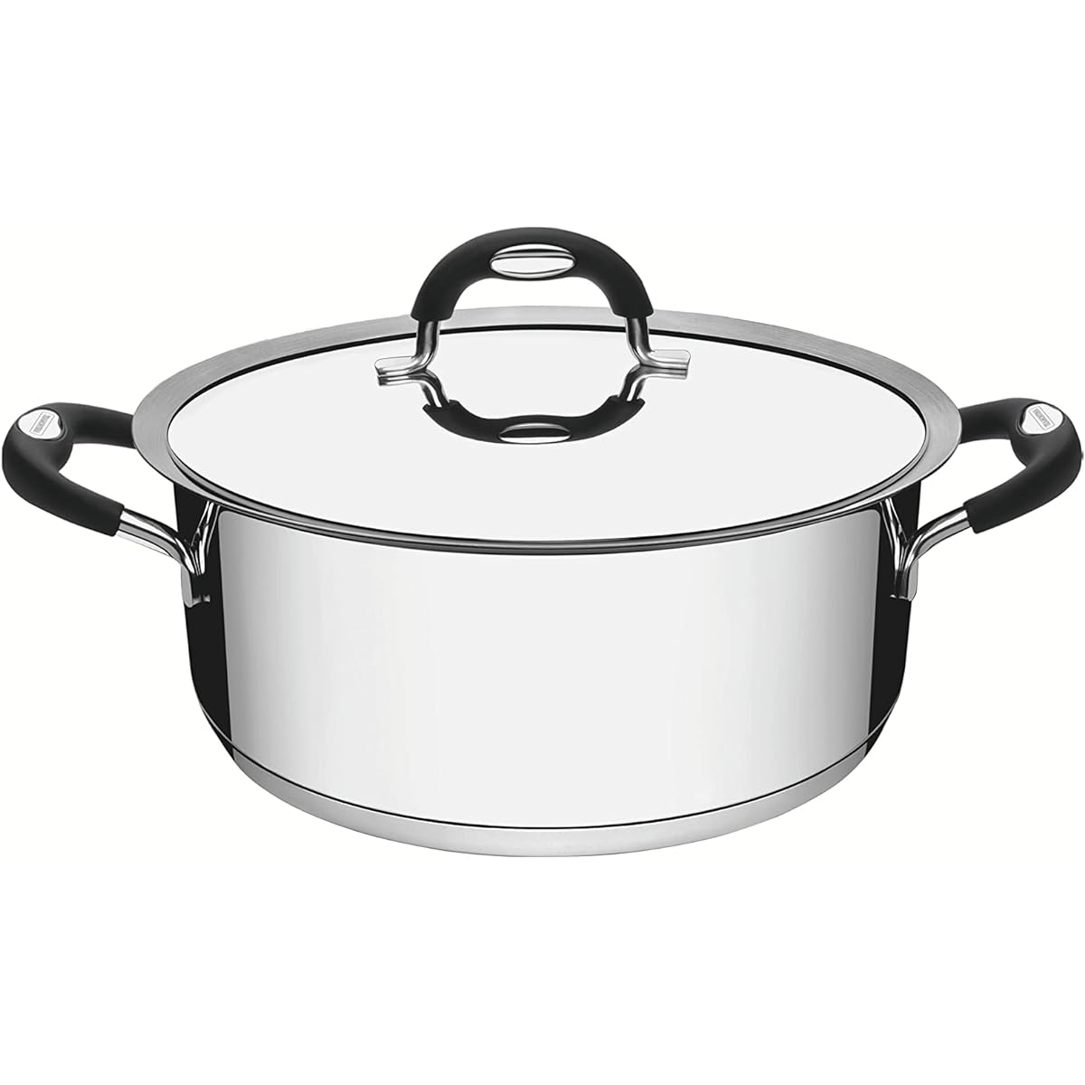 Tramontina Two-handed Pot (Casserole) Duo Silicone 20cm 18-10 Stainless Steel Dishwasher Safe Gas IH Compatible Made in Brazil 62483/200 TRAMONTINA