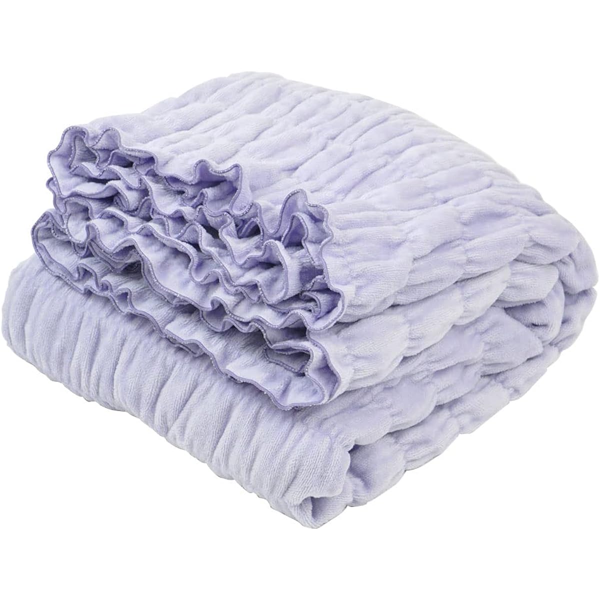 Romance Kosugi Cotton Blanket, Heat Generating Cotton, Fluffy Blanket, Single, Made in Japan, 140 x 200 cm, 3430-2016-2310 (Lavender 3430-2016-2310)