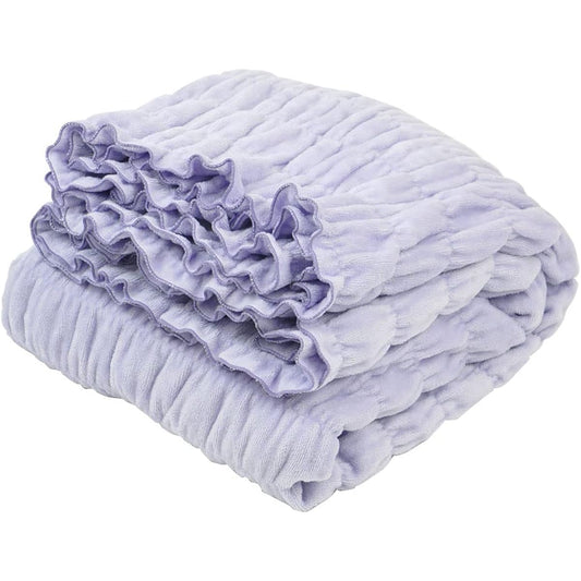 Romance Kosugi Cotton Blanket, Heat Generating Cotton, Fluffy Blanket, Single, Made in Japan, 140 x 200 cm, 3430-2016-2310 (Lavender 3430-2016-2310)