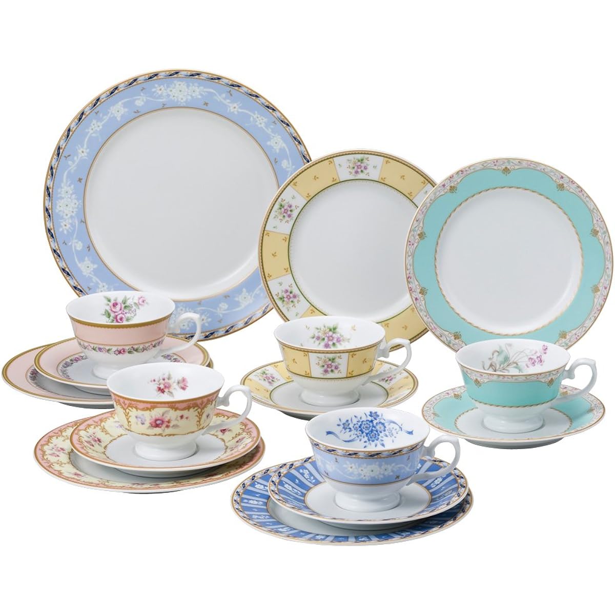 NARUMI Floral Boutique 16 Piece Tea Set 41721-33461